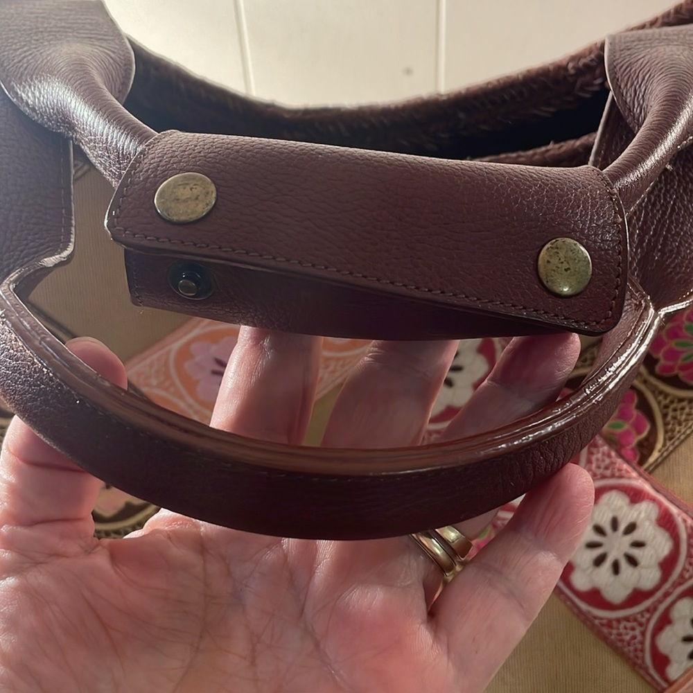 Hadley Pollet Large Zinnia Departure Leather Braided Weekender - Picture 15 of 16